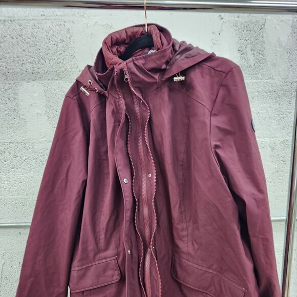 Lands’ End Women’s 3-in-1 Systems Jacket Red XXL Waterproof Hooded Parka - Picture 3 of 10